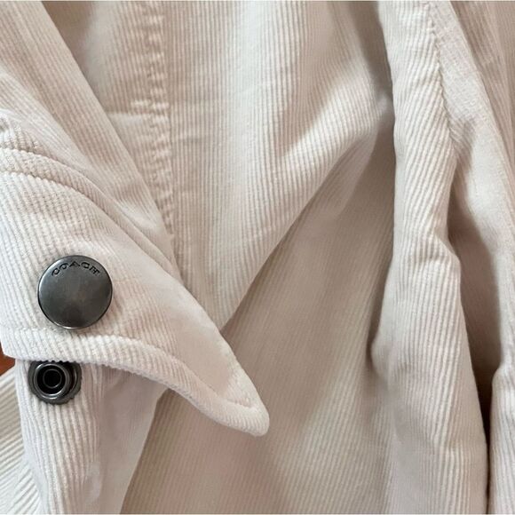 Coach Cream Corduroy Utility Cargo Pants - Picture 5 of 8